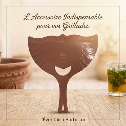 Eventail à Barbecue flexible en plastique 280×270 mm