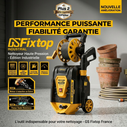 Nettoyeur haute pression 2000W 165 Bar Brushless FIXTOP 505047
