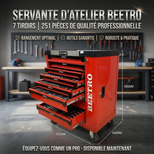 Servante à 7 Tiroires 251 PCS BEETRO TC0691