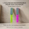 Mini Aiguiseur à Couteaux Double Face à Manche plastique