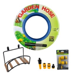 Alternative view of Pack tuyau Jardinage avec Support et Accessoires Arrosage 3PCS