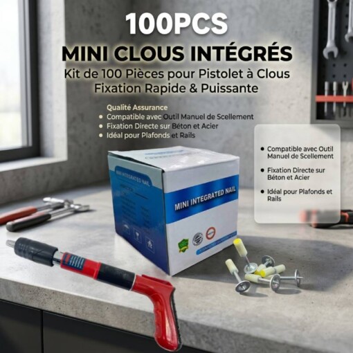 Lot de 100 Clous pour pistolet à clous 27mm