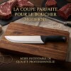 Couteau de Boucher Professionnel pour Abattage 20cm