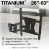Support TV réglable TITANIUM 26"-63"