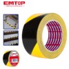 Ruban de sécurité jaune-noir 50mm x 30m PVC 0.15 mm EMTOP