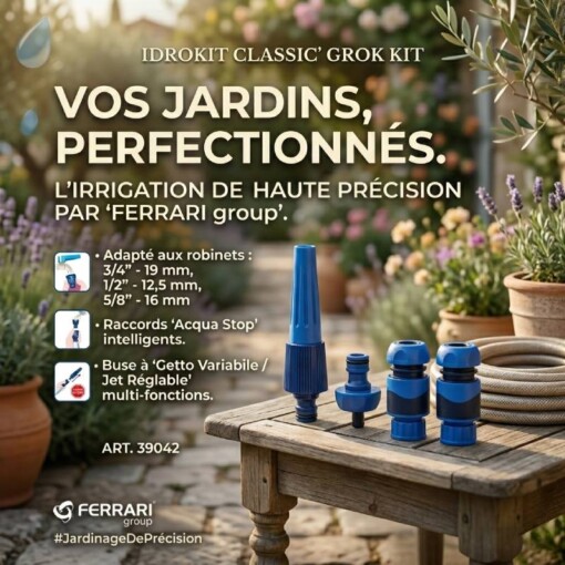 Kit Accessoires Lance d’arrosage Jardinage Ferrari Bleu