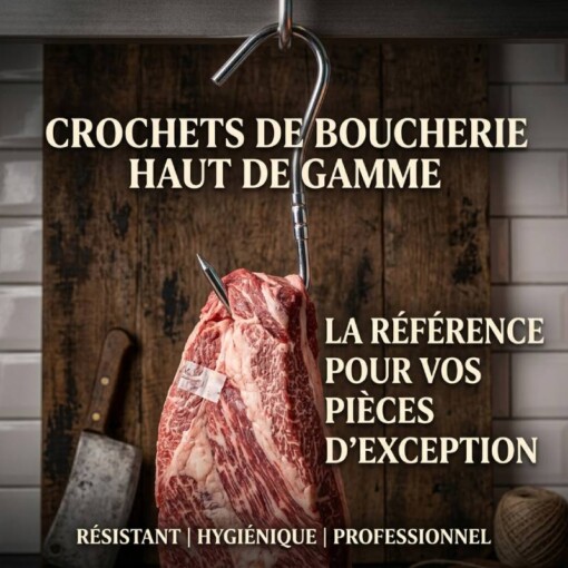 Crochet à Viande rotatif en Acier Inoxydable