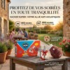 Hacker Appareil anti-moustique + 2 recharges liquides 40ml