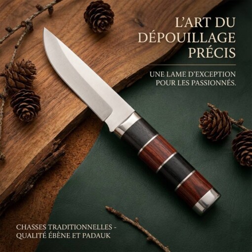 Couteau Trancheur à dépecer Coloré 8cm