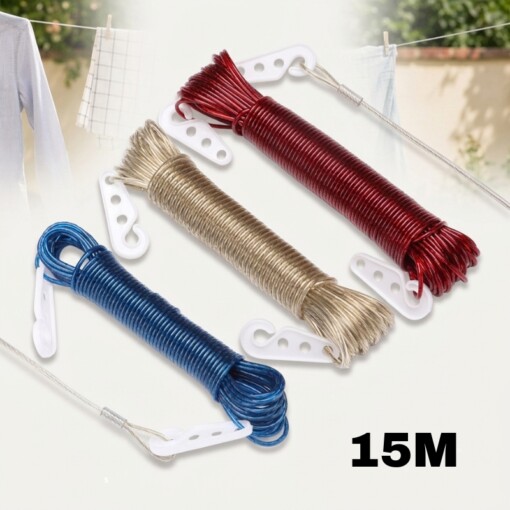 Corde à linge 15 mètres