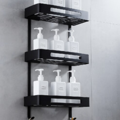 Alternative view of Etagère salle de bain Triple Face Métallique