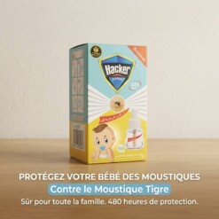Recharge pour Appareil Anti-moustique liquide pour Bébé HACKER 40ml