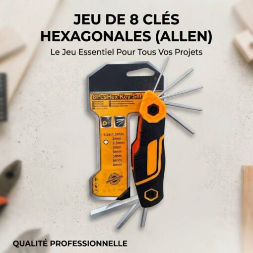 Clé Allen 8PCS 1.5-8mm