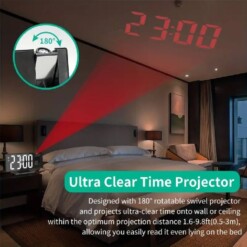 Alternative view of Horloge Numérique avec Projecteur LED