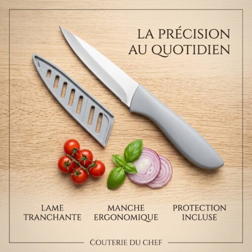 Couteau de Cuisine en Acier Inoxydable 9cm