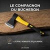 Hache en Acier au Carbone Pour Bois et Camping 800g