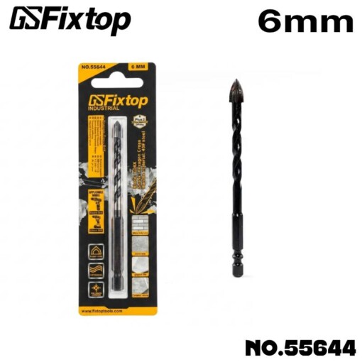 Mèche pour verre et céramique 6mm 55644 FIXTOP