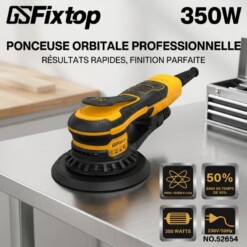 Ponceuse Orbitale 350W 150/125 MM FIXTOP 52654