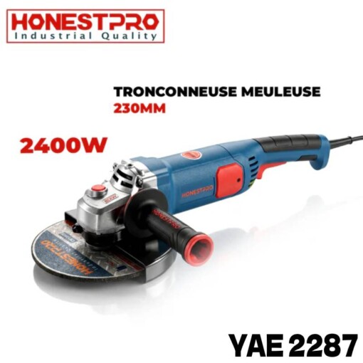 Meuleuse d'Angle 230mm 2400W HONESTPRO YAE2287