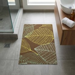Tapis salle de bain antidérapant absorbant LYNA 60x40 cm