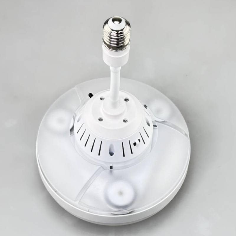 Lampe ventilateur 60W Télécommandé à 3 Lames rétractables 3867-C – Image 5