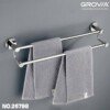 Porte Serviette Double en Aluminium GROVIA 26798