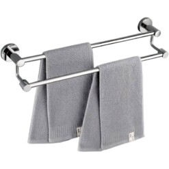Alternative view of Porte Serviette Double en Aluminium GROVIA 26798