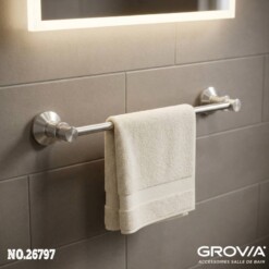 Porte Serviette Simple en Aluminium GROVIA 26797