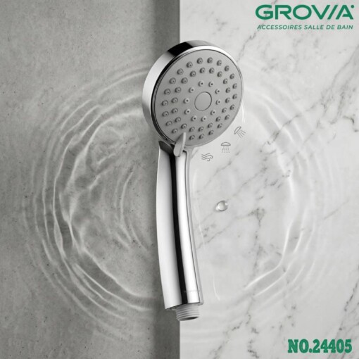 Poignée Pommeau de Douche 3 Jets GROVIA 24405