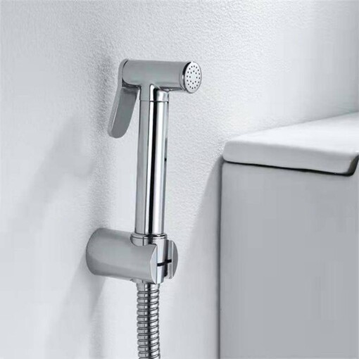 Kit Douchette d'ablution en Acier Inoxydable avec flexible 1.2M et support Bidet