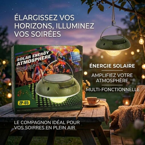 Lampe de camping LED Atmosphérique RGB Rechargeable pour Camping
