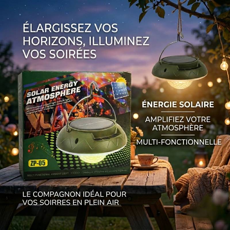 Lampe de camping LED Atmosphérique RGB Rechargeable pour Camping