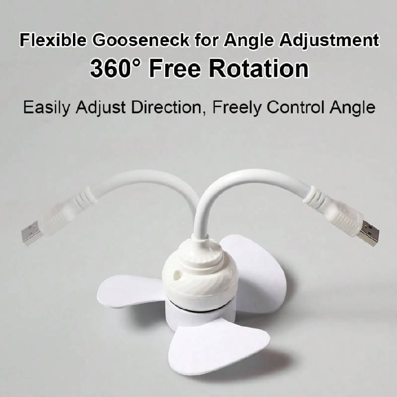 Mini Ventilateur USB Flexible à 3 Pales – Image 4