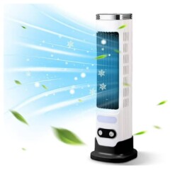 Ventilateur de tour Portable pour Bureau Silencieuse avec Eclairage LED