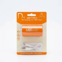 Alternative view of Pile Rechargeable D/1# 1.5V 450mAh Type-C