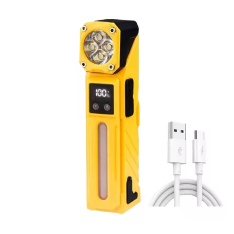 Lampe de poche LED Portable aimantée Rechargeable pour Camping Rotative 180° – Image 2