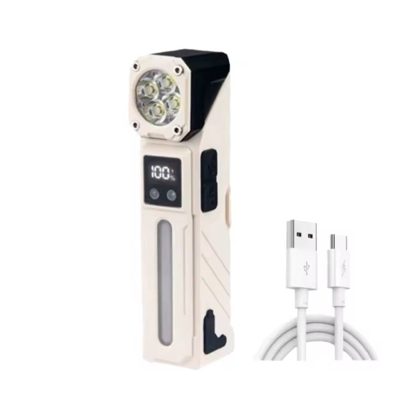 Lampe de poche LED Portable aimantée Rechargeable pour Camping Rotative 180° – Image 3