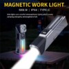 Lampe de poche LED Portable aimantée Rechargeable pour Camping Rotative 180°
