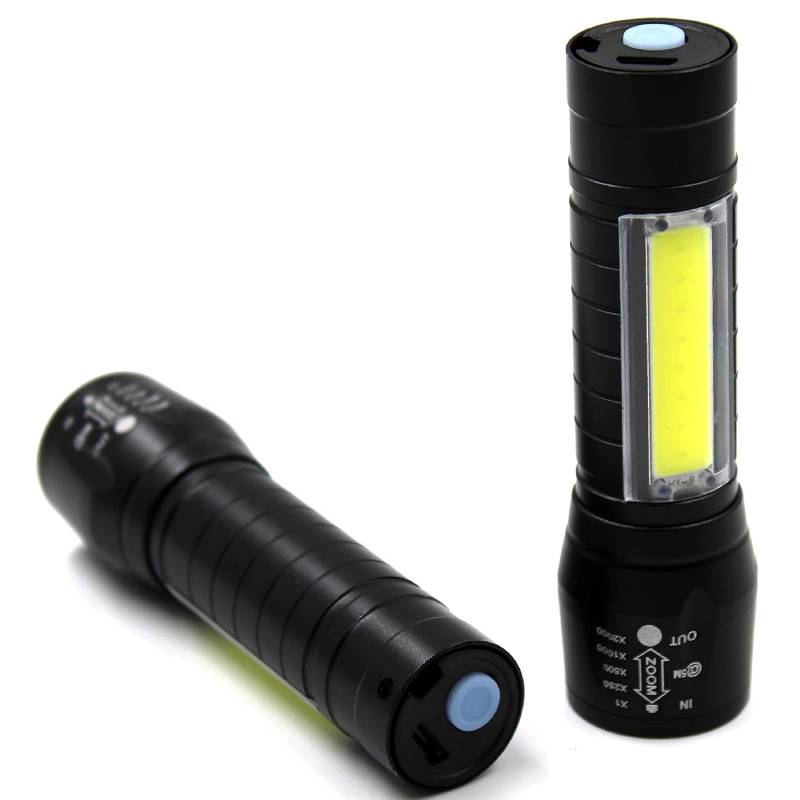 Mini Lampe de poche Rechargeable avec LED Ultra Lumineuse en Aluminium – Image 4