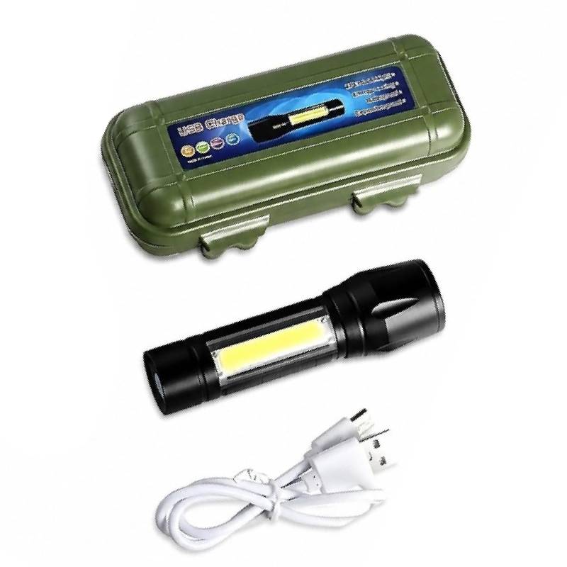 Mini Lampe de poche Rechargeable avec LED Ultra Lumineuse en Aluminium – Image 8