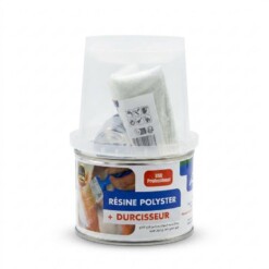 Résine Polyester de Réparation avec FIBRE de Verre 200ml