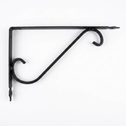 Support étagère Noir Métallique 20x35 cm