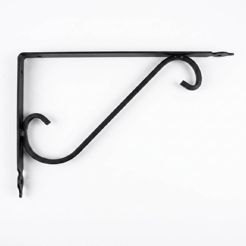Support étagère Noir Métallique 20x35 cm