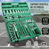 Caisse à Outils à Douilles Multifonctions 172PCS CRV