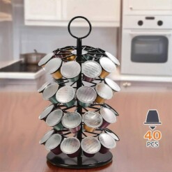 Support Présentoir de Capsules 40 PCS Rotatif 360 Degrés