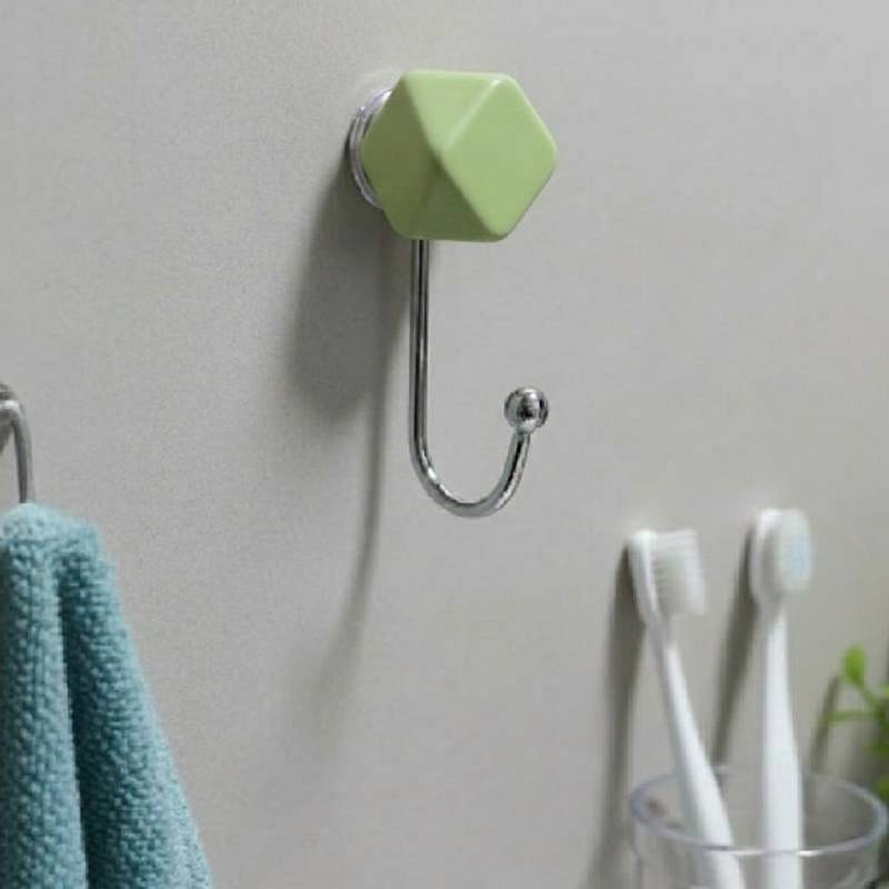 Crochet Adhésif en Inox Décoré Hexagonal – Image 7