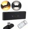 Applique murale décorative rechargeable télécommandée Noir 6 Modes de Lumière