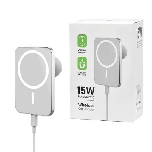 Chargeur de téléphone sans fil à Induction MagSafe 15W iPhone avec Support Voiture