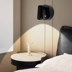 Veilleuse Applique Murale rechargeable à LED à 3 Modes de Lumière 1200mAh