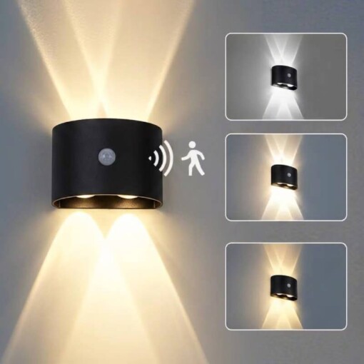 Applique Mural LED Rechargeable avec Détecteur de Mouvement